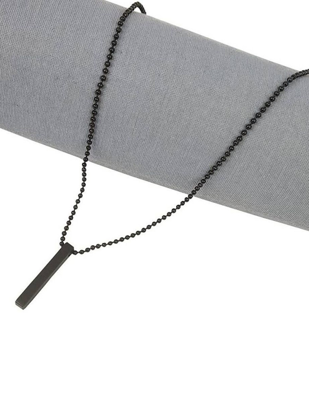 Teeragaj Unisex Bar Charm Pendants with Chains