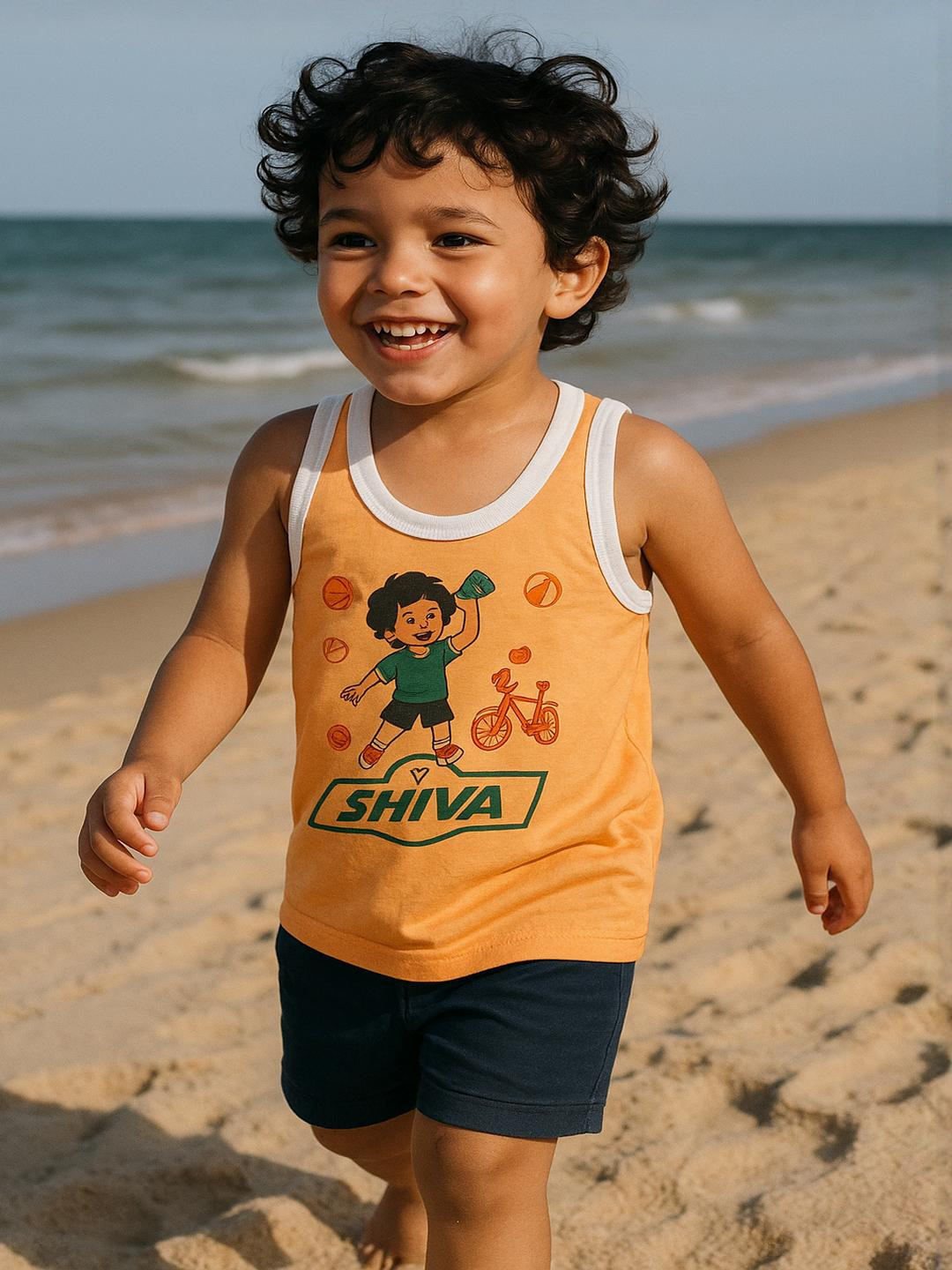 Cortica Pack of 6 Kids Printed Cotton Vest