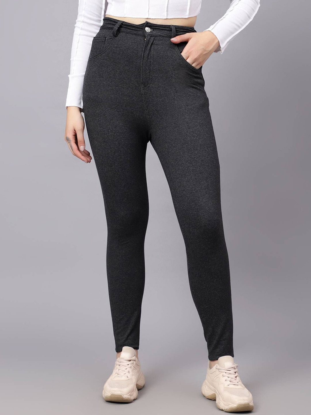 Stylecast X Kotty Women Super Skinny Fit High-Rise Stretchable Jeans