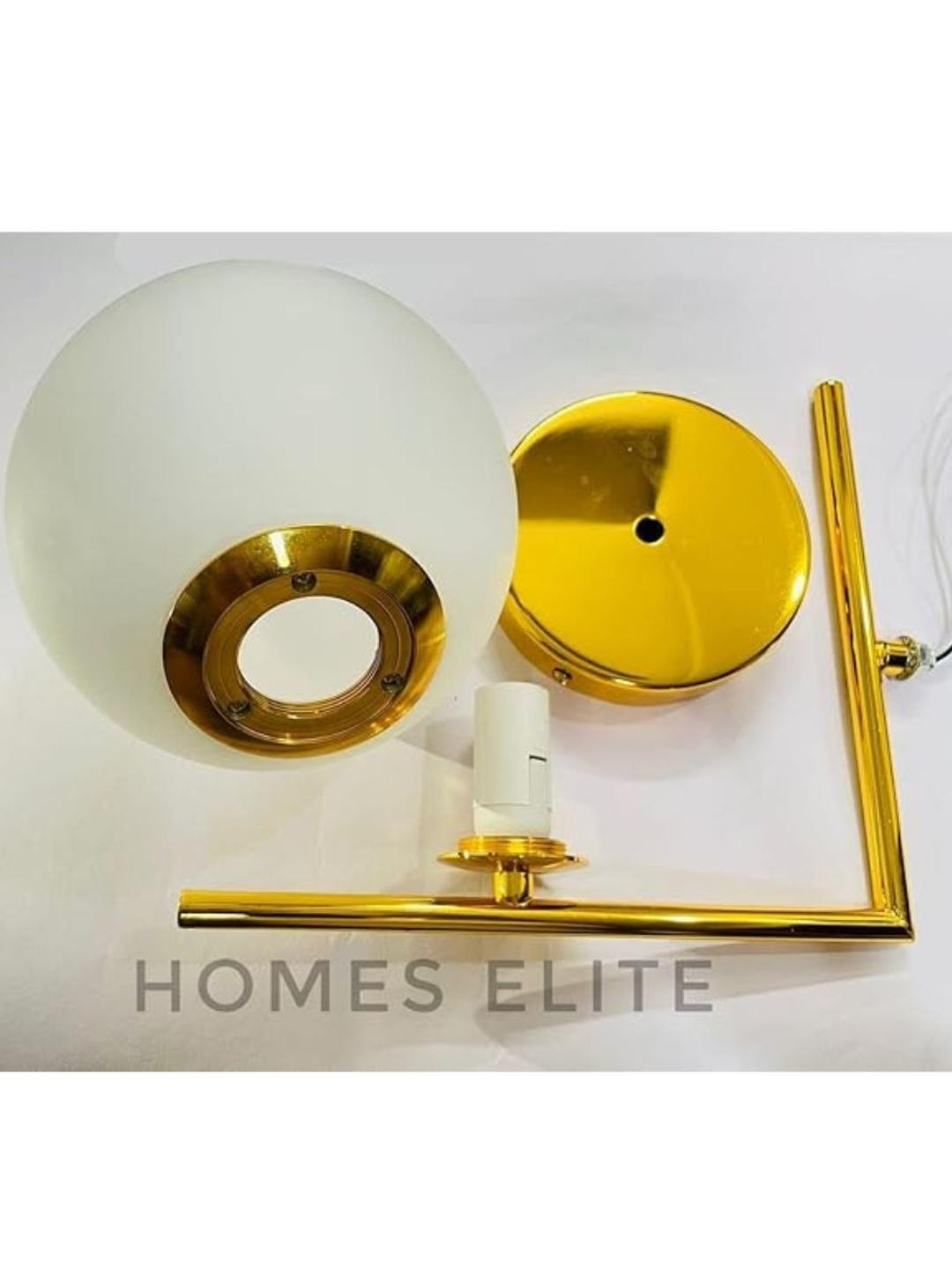 HomesElite Mid-Century Globe Wall Sconce Brass Wall Lamp