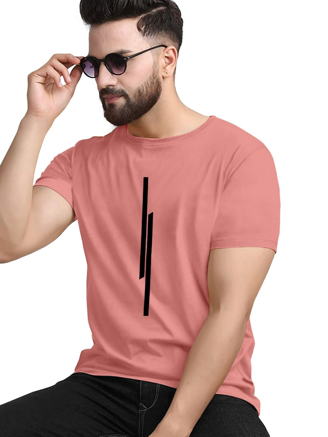 KAJARU Pack Of 2 Printed Round Neck T-shirts