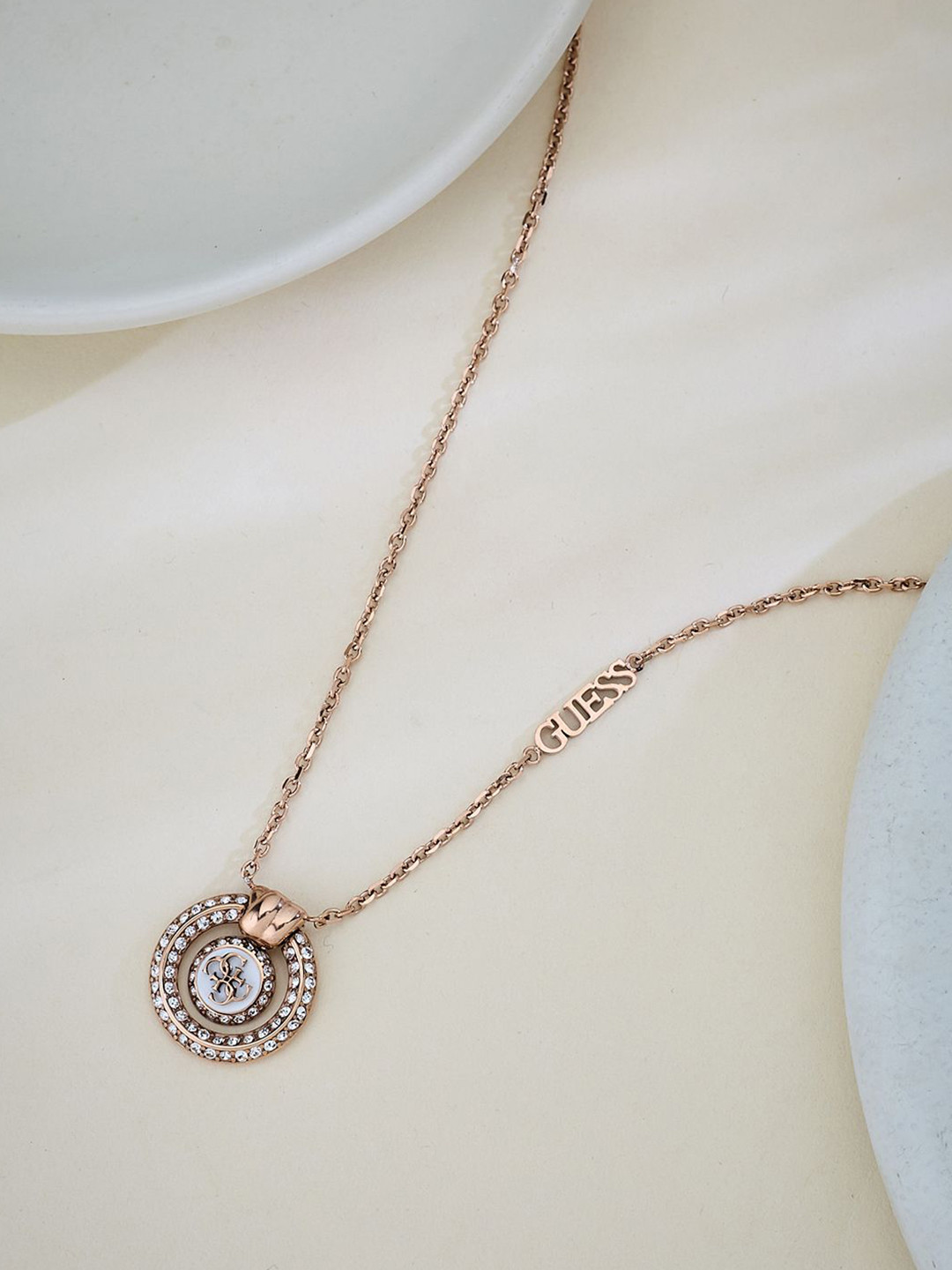 GUESS Women Gold-Plated Stainless Steel Necklace