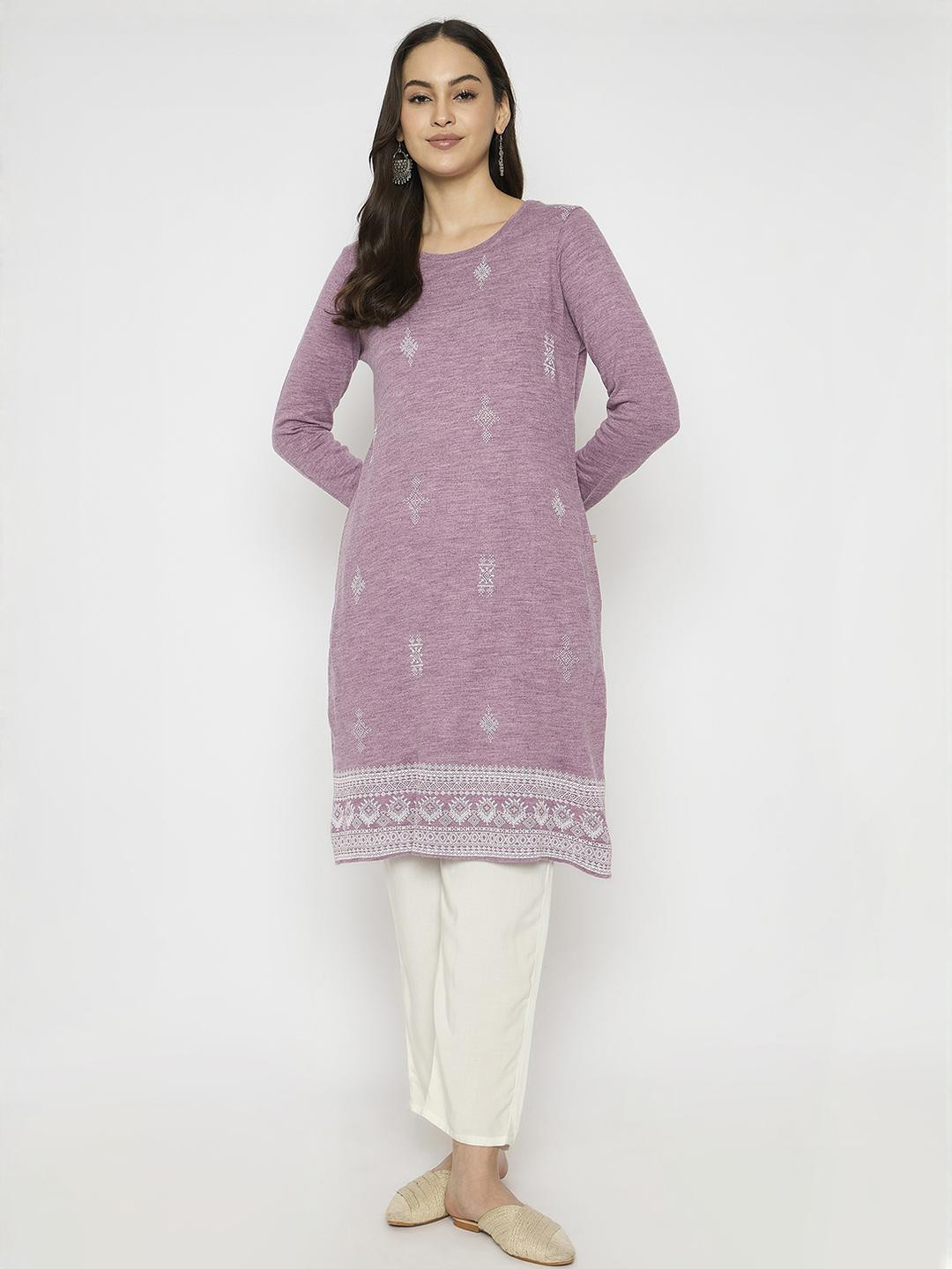 VIAZAA Women Rose Gold Kurtis