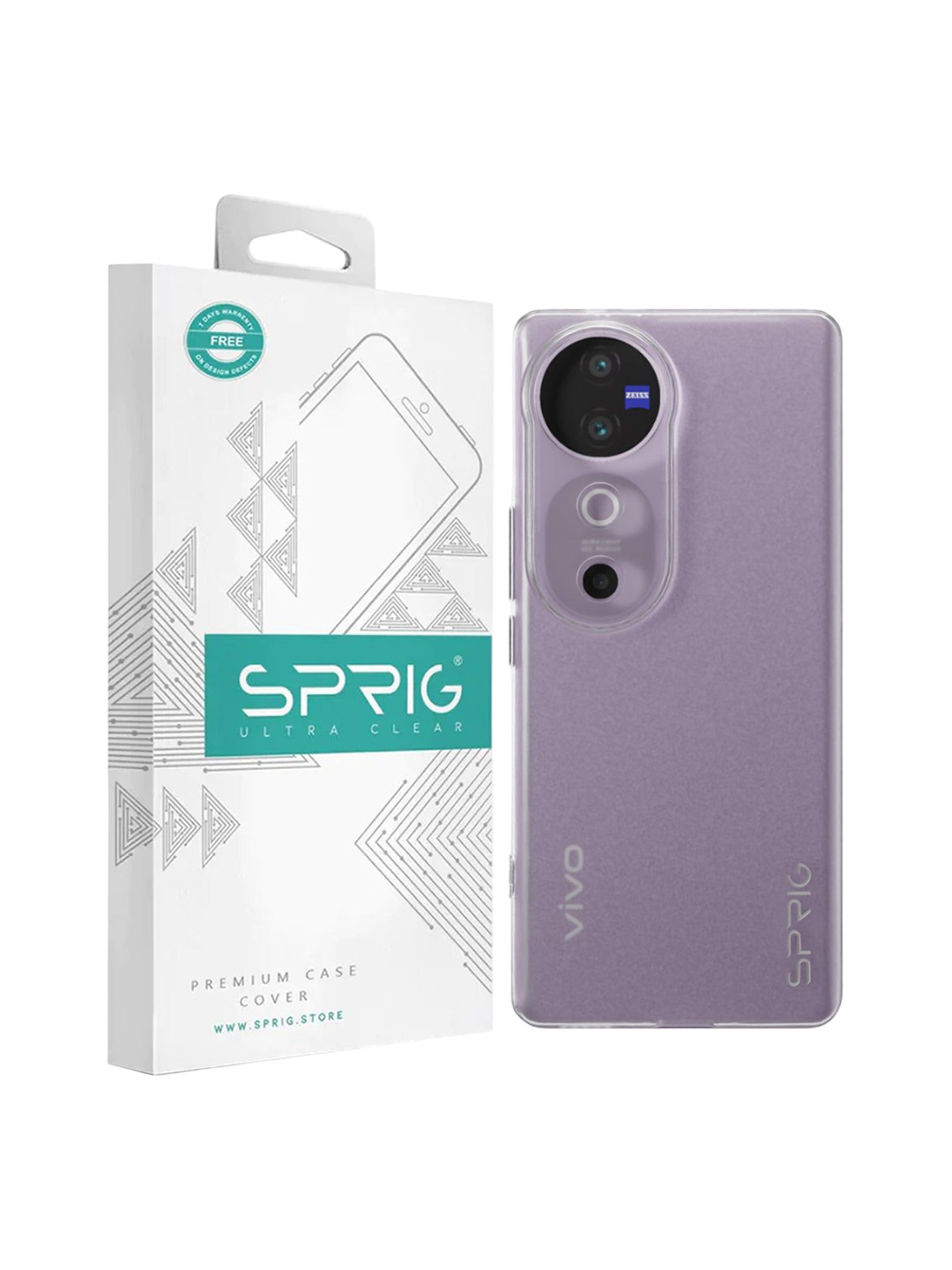 SPRIG vivo v40 Pro Transparent UV Grade Back Cover