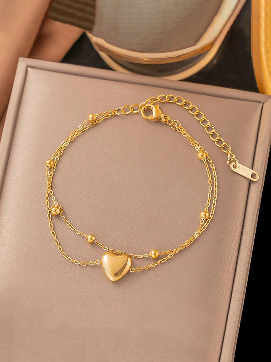 Designs & You Women Gold-Plated Wraparound Bracelet