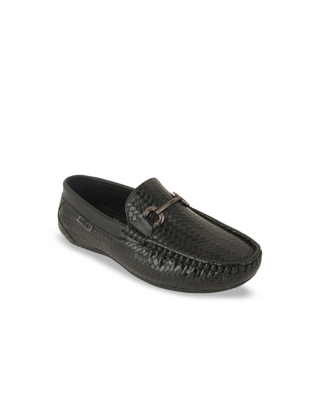ZOOMBIE Boys Woven Design Horsebit Loafers