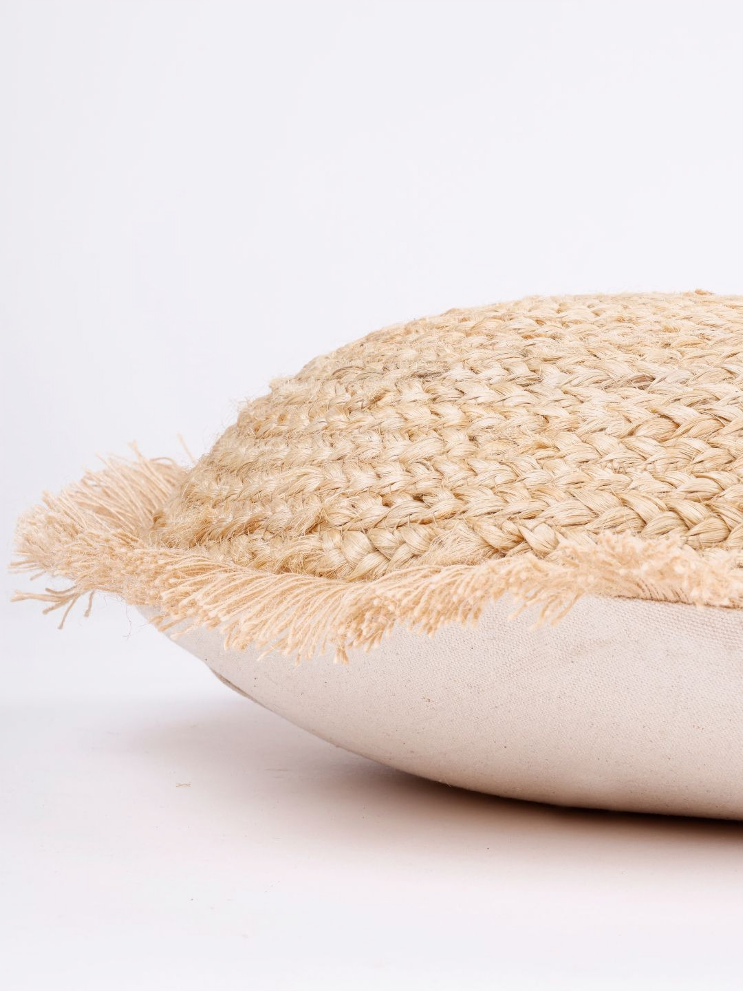 HOMADORN Beige Round Cushion Covers