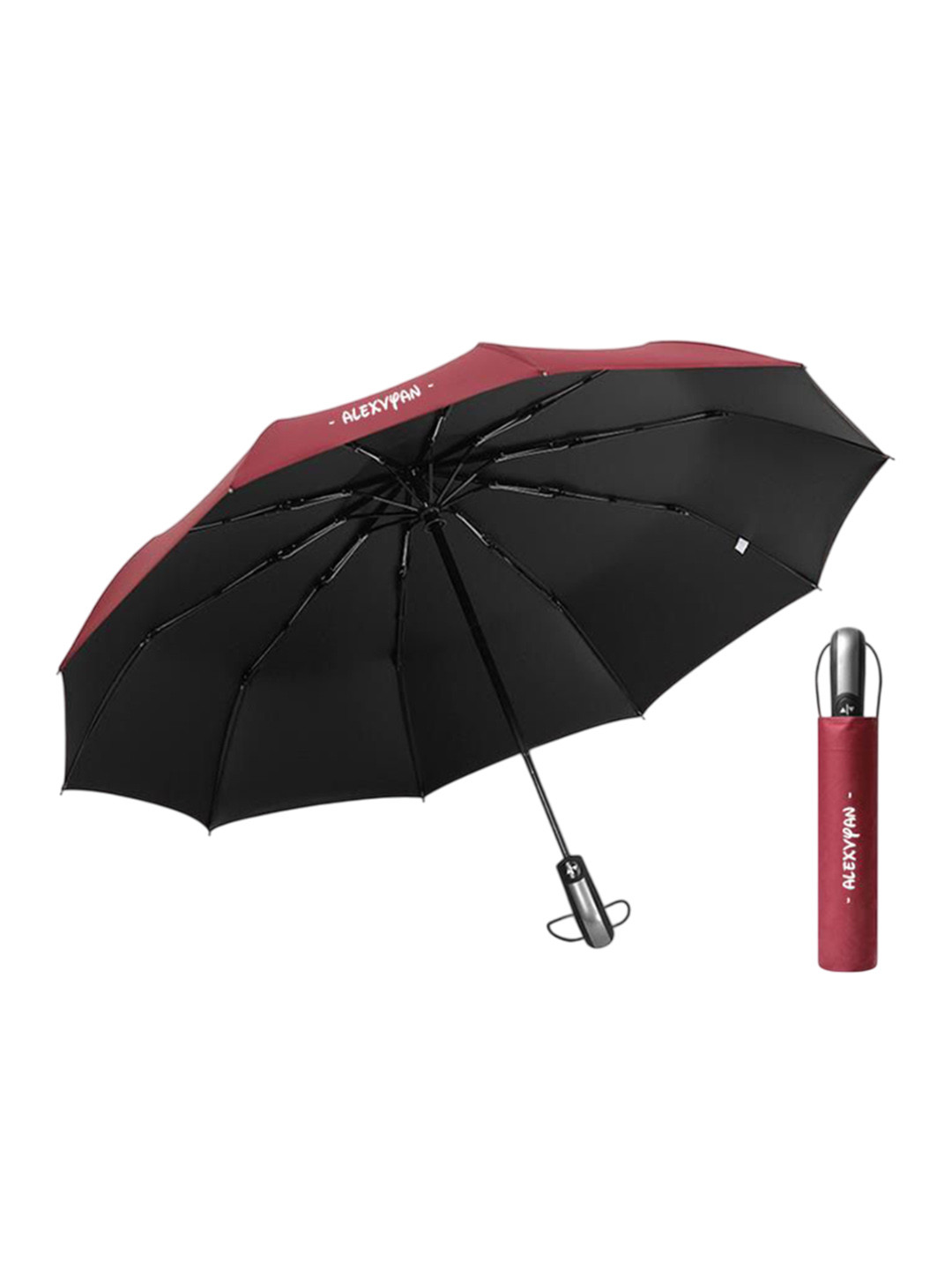Alexvyan Women Sun & UV Protection Fold Automatic Open/Close Strong 2 Fold Umbrellas