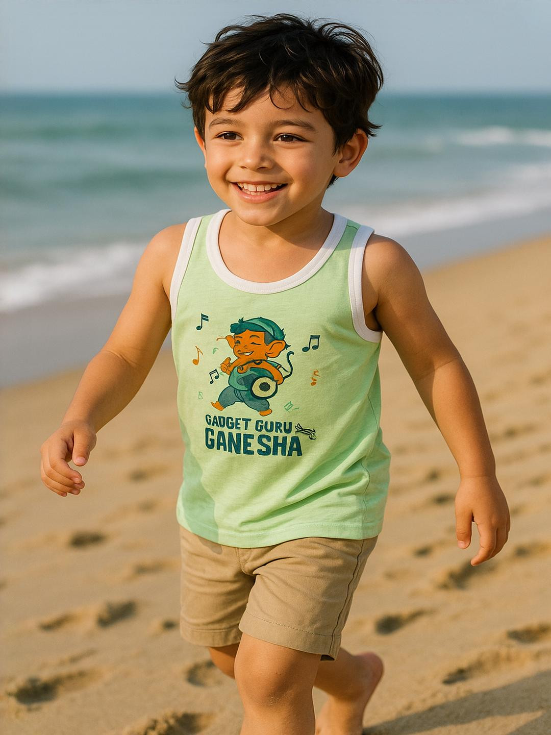 Cortica Pack of 6 Printed Vest Cotton Inner Wear for Kids