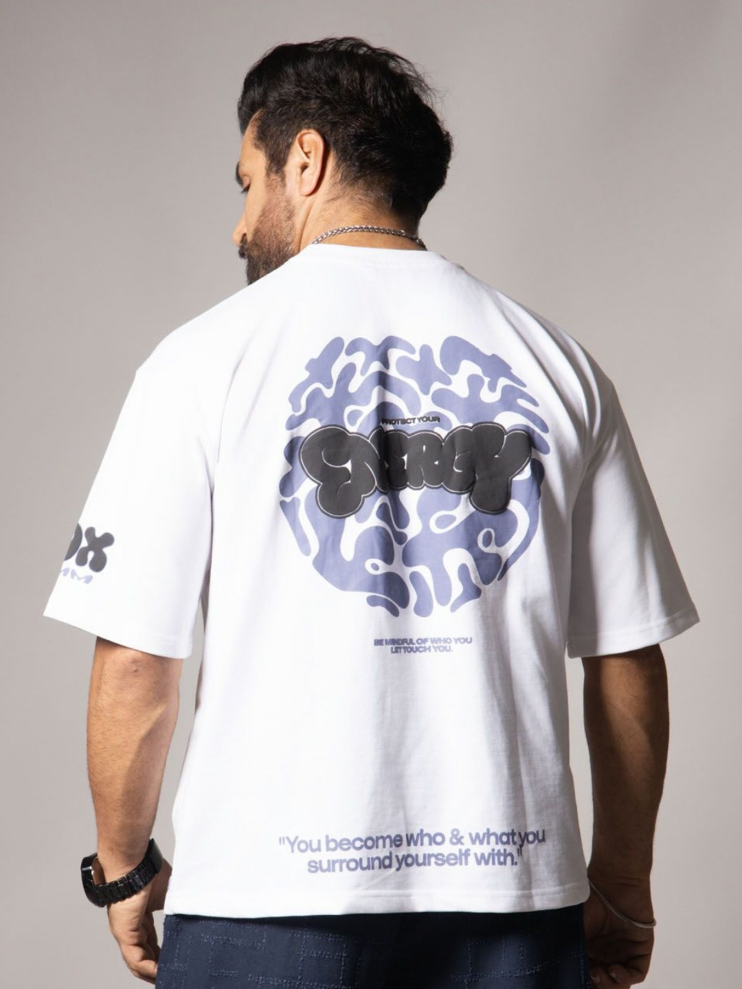 HOP HEAD RDX Men Typography Printed Oversized Regular T-shirt