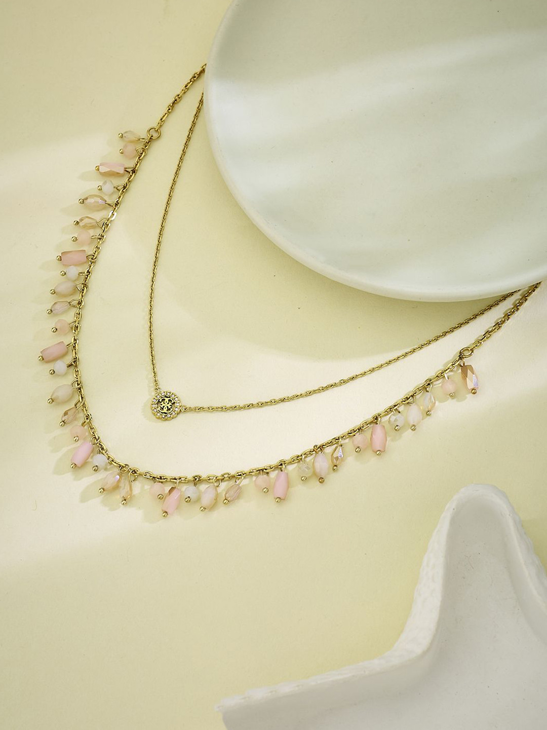 Women Bon Bon Gold-Plated Stainless Steel Necklace