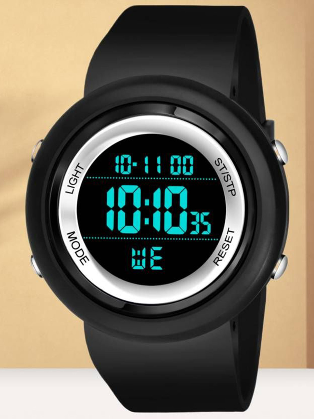 Hala Men Aluminium Dial & Straps Digital Watch BEN-BLACK-SILVER-05
