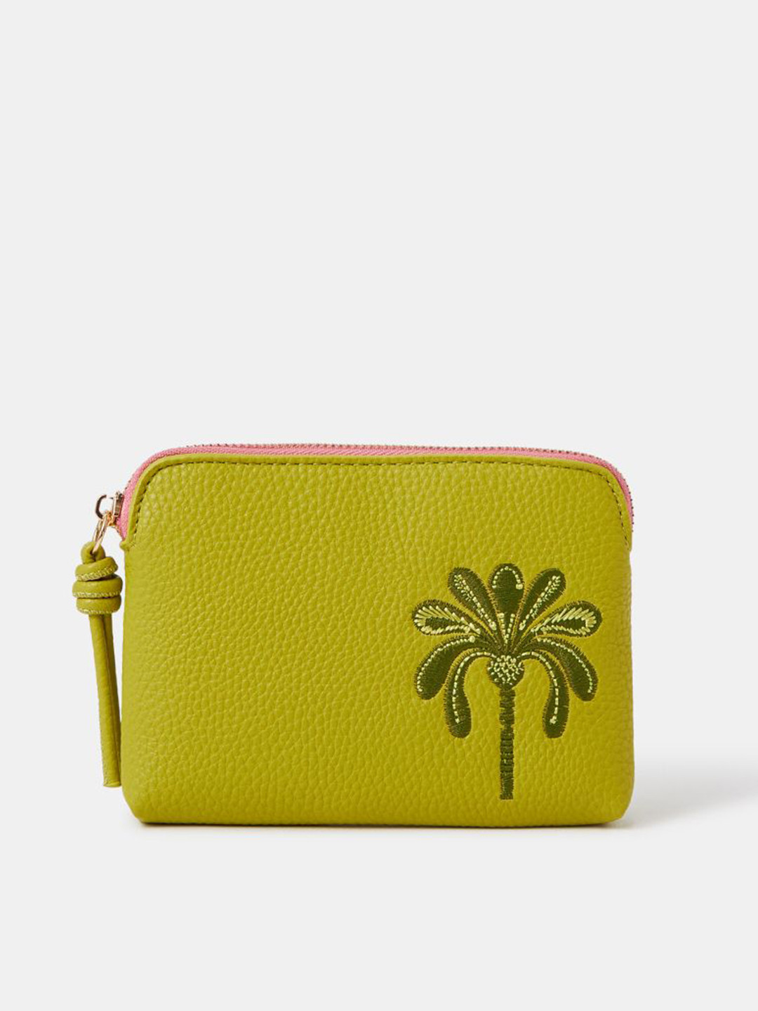 Accessorize London Women Embroidered Palm Coin Purse