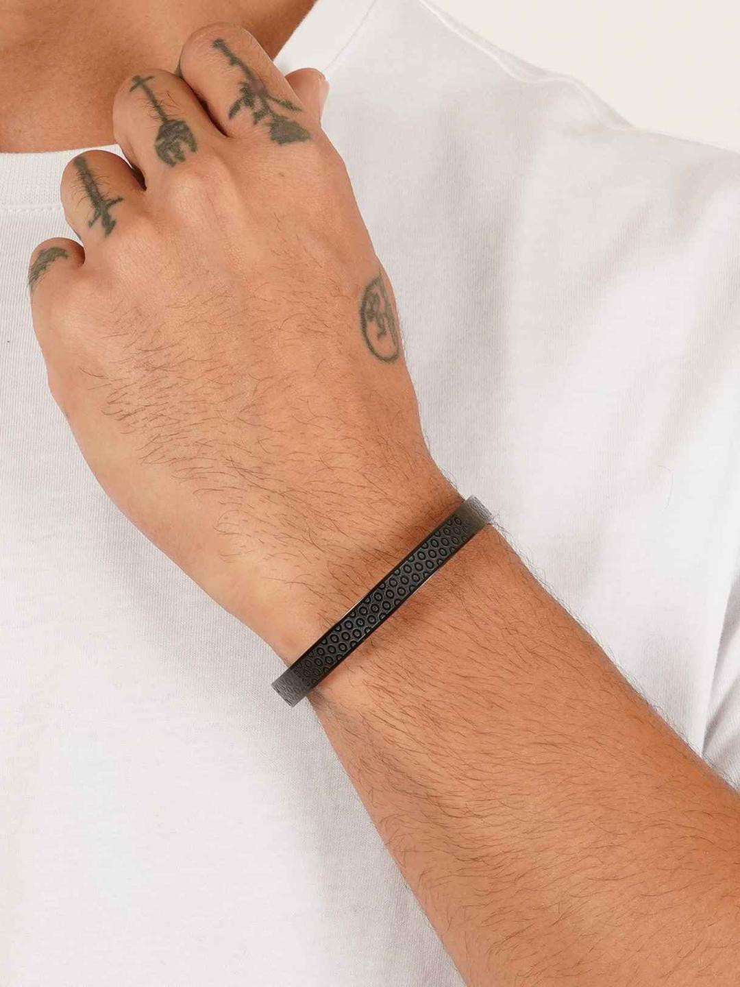 MILLER Men Stainless Steel Kada Bracelet