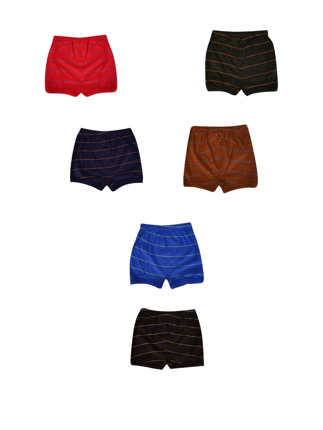 VIRUKSHAM Pack of 6 Girls Cotton striped panties