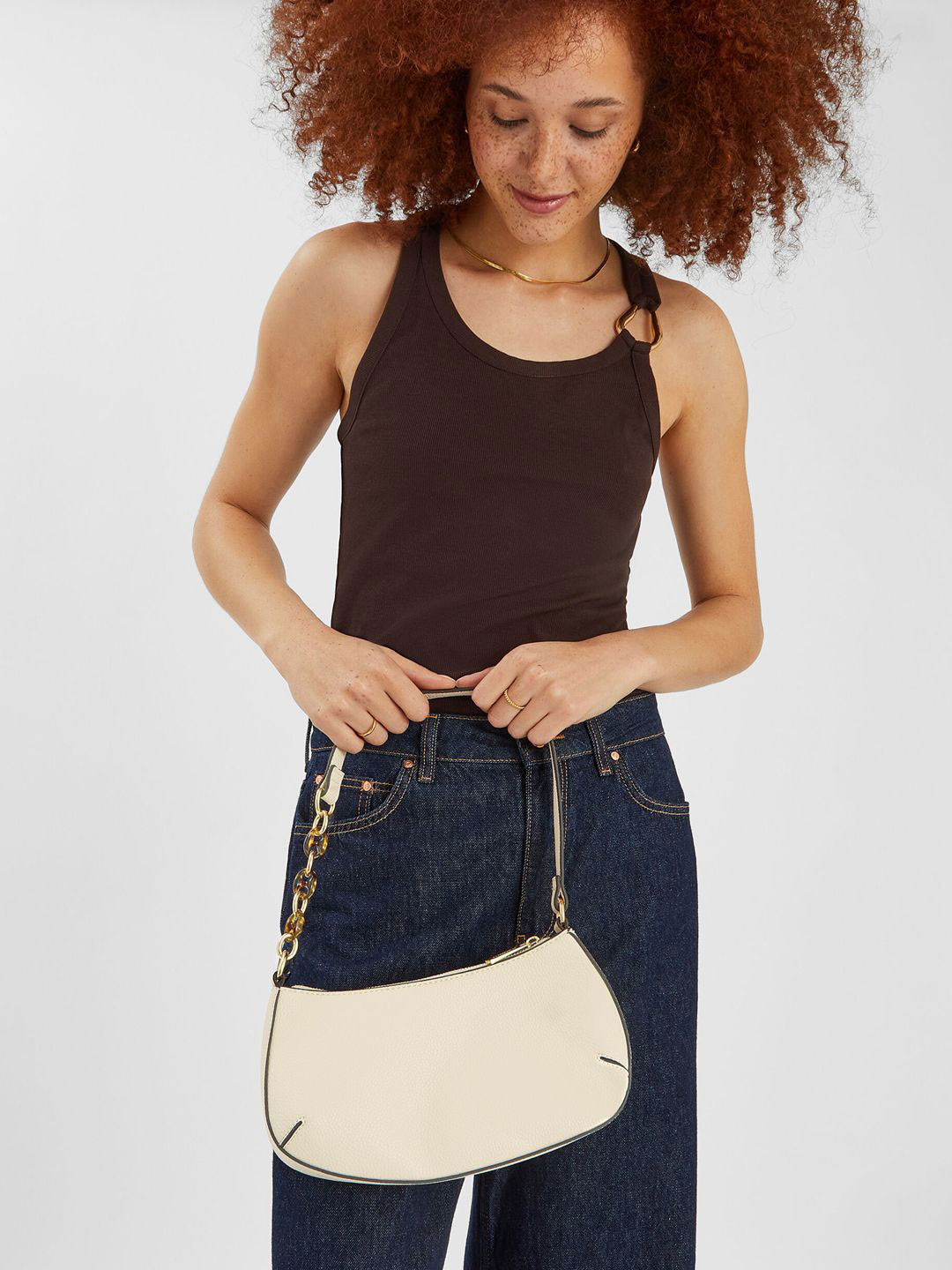 Accessorize London Women Chain Strap Shoulder Bag