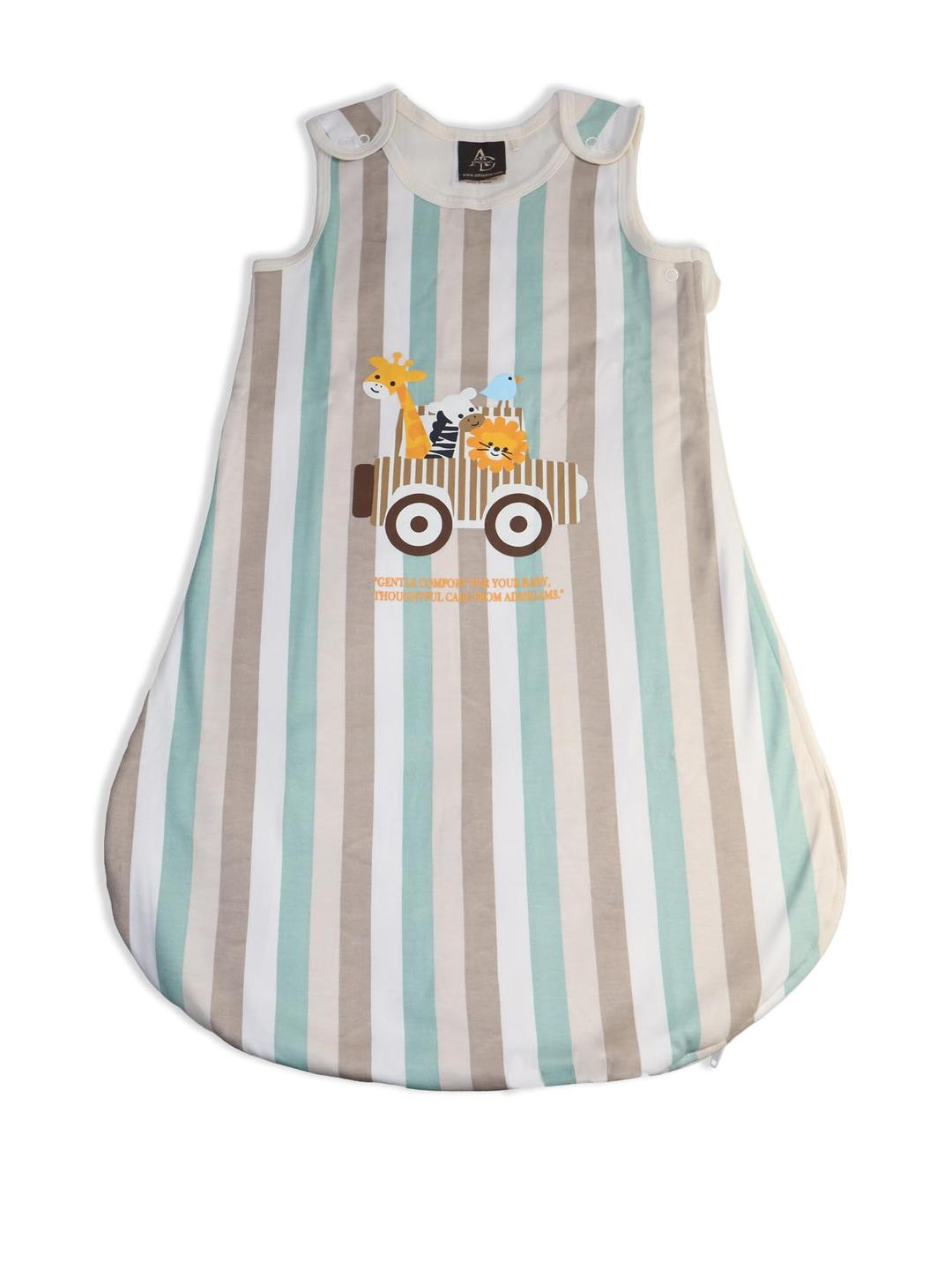 Adhigams Baby boy and Girl Multi Color Jungle Wheels Stylish Cotton Sleeping Bag