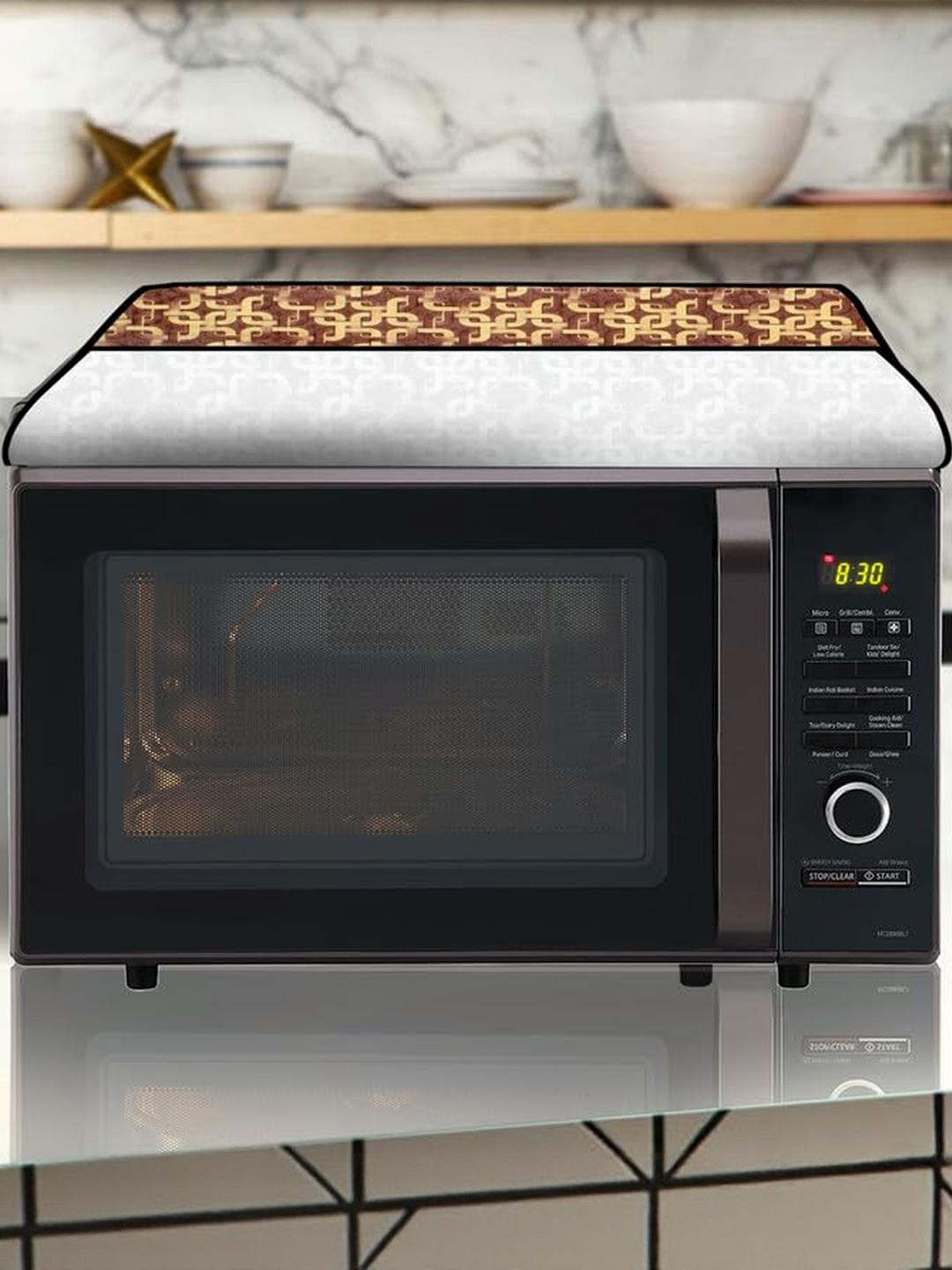 The Furnishing Tree PVC Waterproof Microwave Oven Cover Compatible for 20 L Grill 20PG4S Trellis Pa