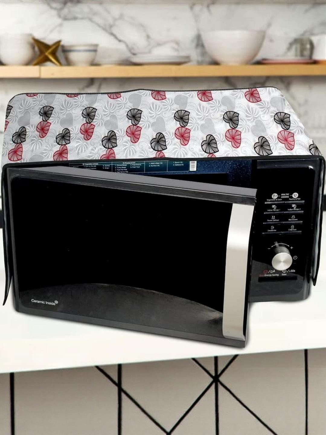 Waterproof & Dustproof PVC Microwave Oven Top Cover with 6 Utility Pockets Cora