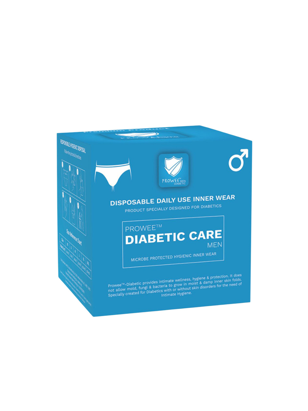 Prowee Diabetic Care Anti Fungal & Bacteria Disposable Brief