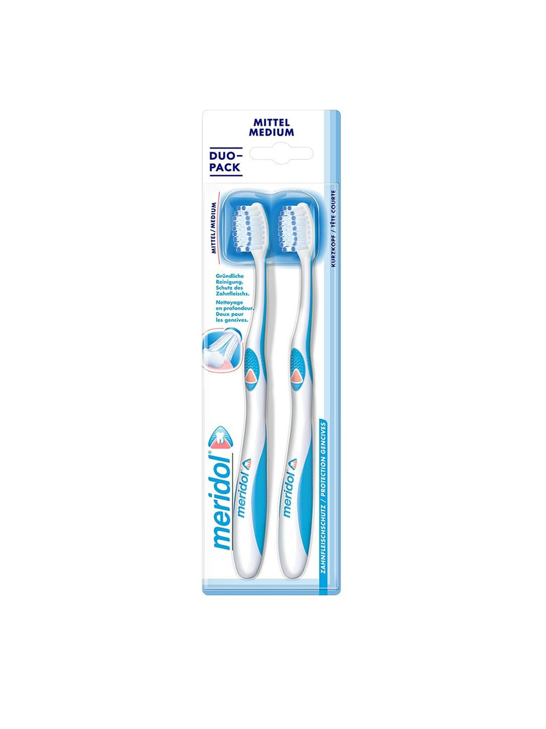 Meridol Set Of 2 Gum Health Medium Toothbrush