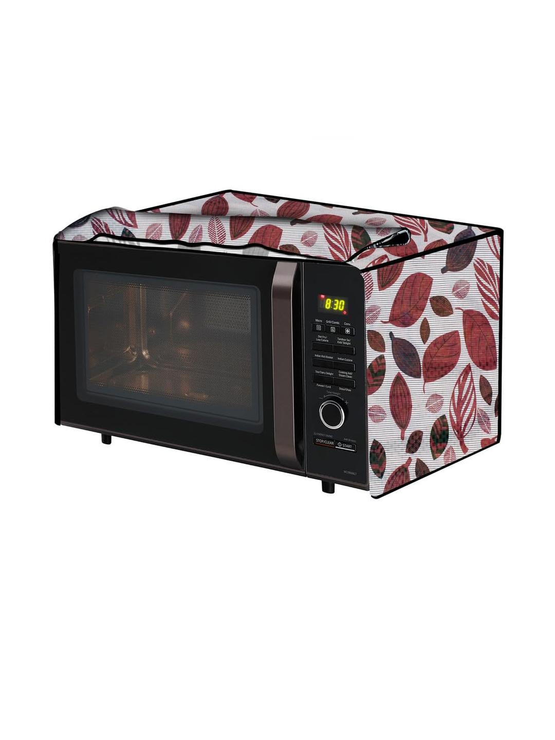 The Furnishing Tree PVC Waterproof Microwave Oven Cover Compatible for 17 L Solo 17PM-MEC2B Ditzy P