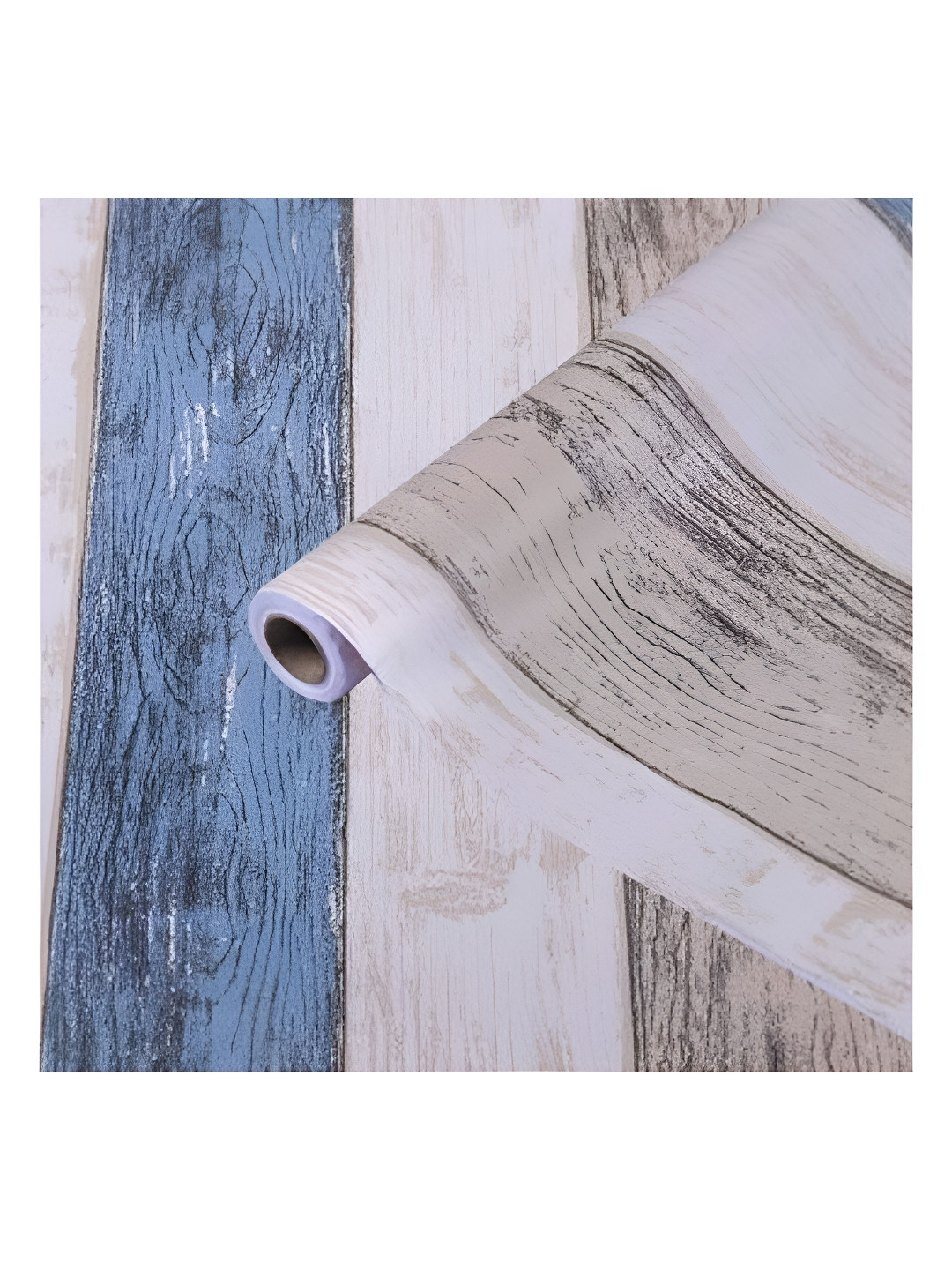 Aura Blue Printed Waterproof Wallpaper