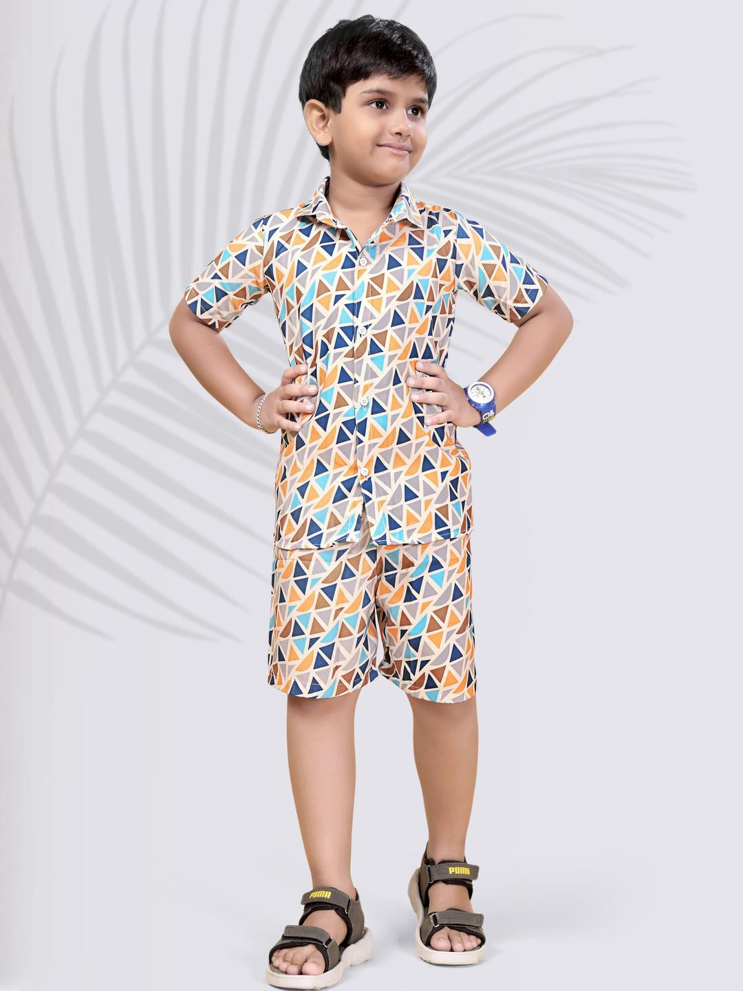 Fabfashion Unisex Cream Clothing Set