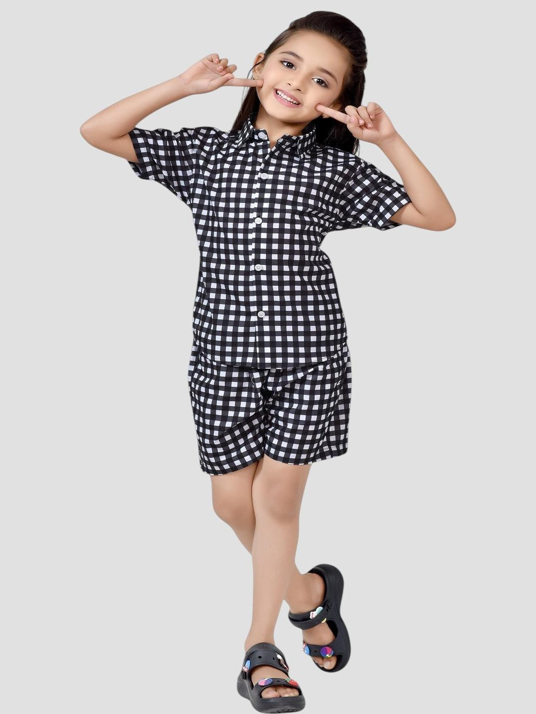 Club96 Girls Black Clothing Set