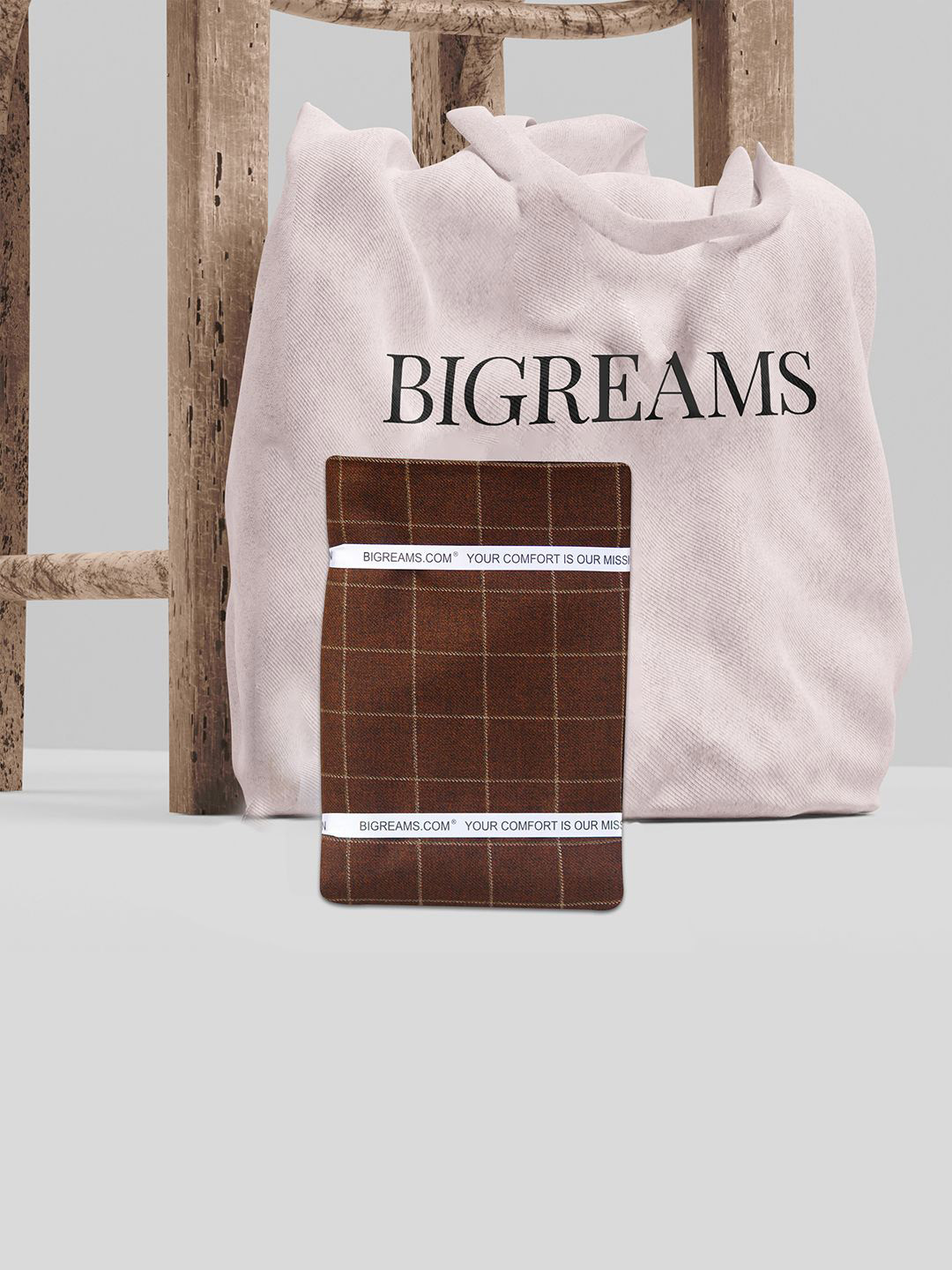Bigreams Men Checked Suit Unstitched Clothing Fabric