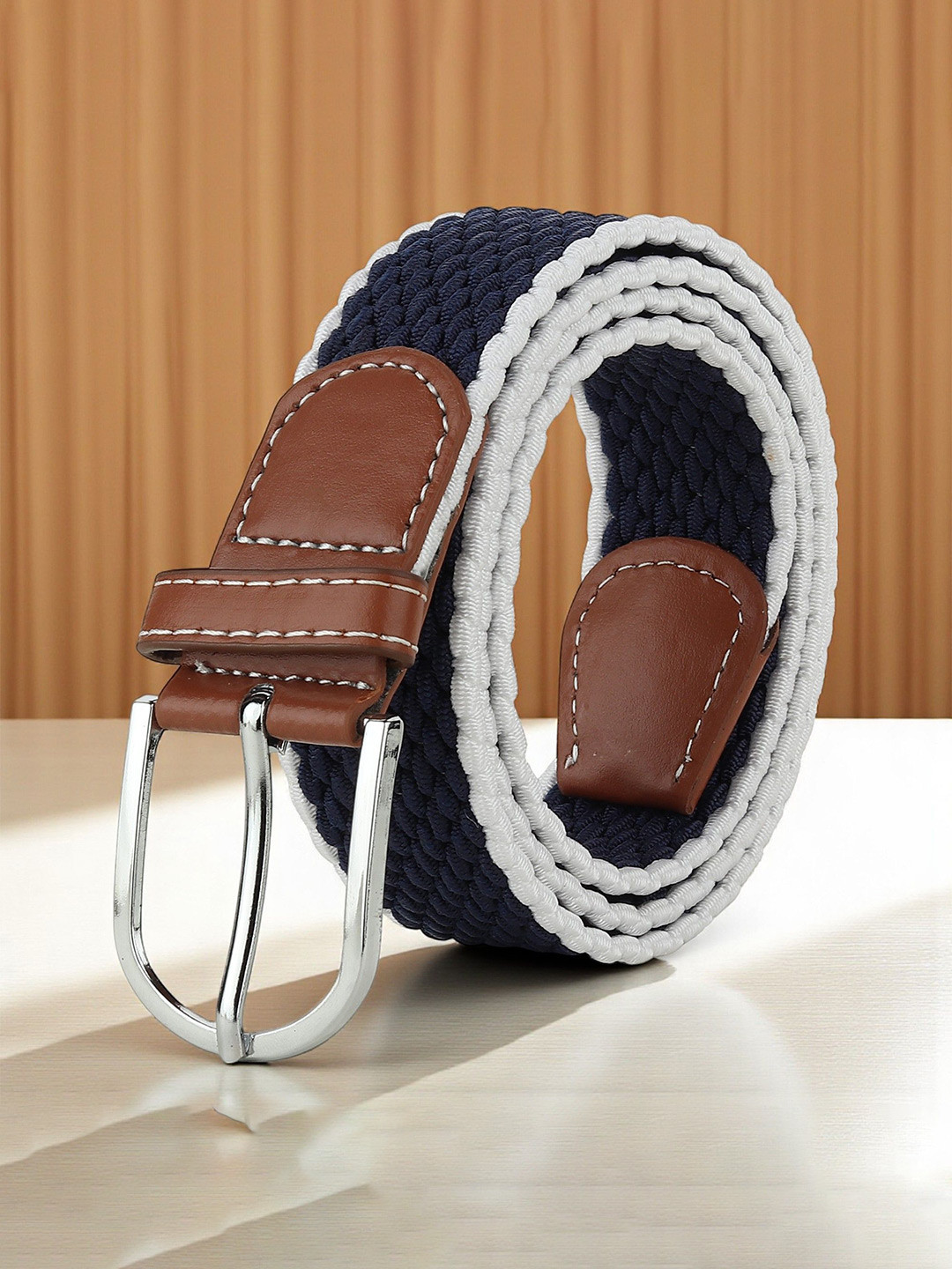 Provogue Men Slim Braided Belt
