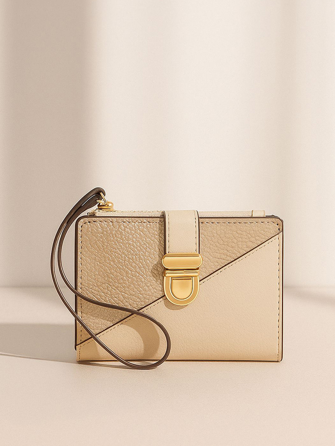 Accessorize London Women Wrist Strap Push Lock Wallet