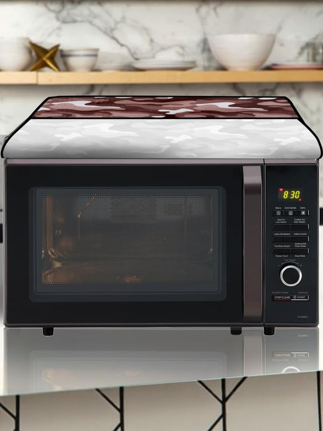 The Furnishing Tree PVC Waterproof Microwave Oven Cover Compatible for 25 L Convection 25BCSDD1 Cam