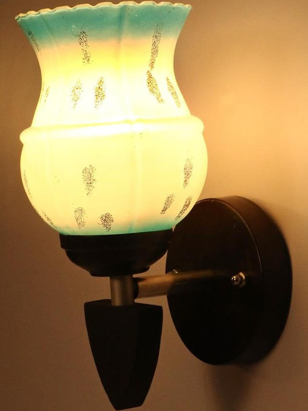 SOMIL Blue Glass Cylinder Wall Lamps