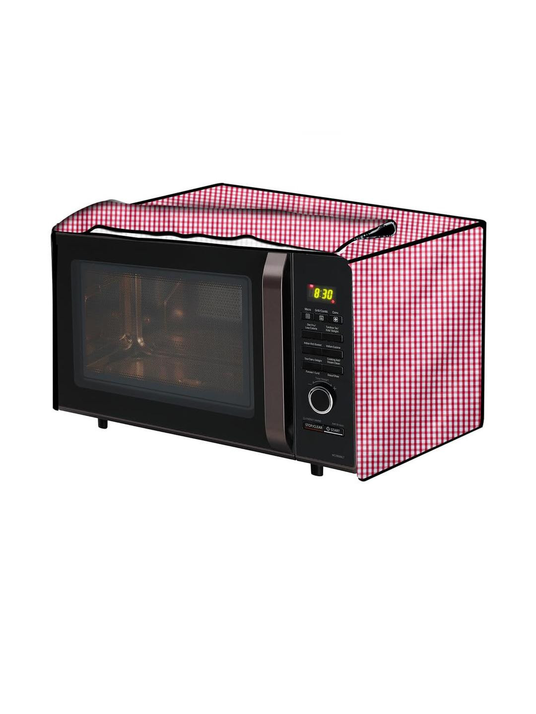 The Furnishing Tree PVC Waterproof Microwave Oven Cover Compatible for 20 L Grill 20PG4S Pin Check