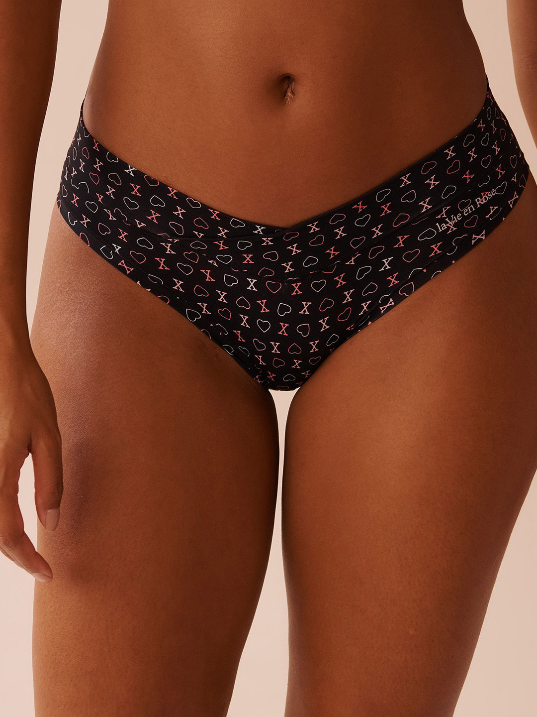 La Vie en Rose Printed Bikini Briefs 20200583-P00412-XS