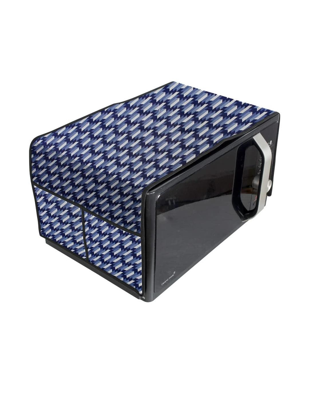 The Furnishing Tree Waterproof & Dustproof PVC Microwave Oven Top Cover with 4 Utility Pockets Symm