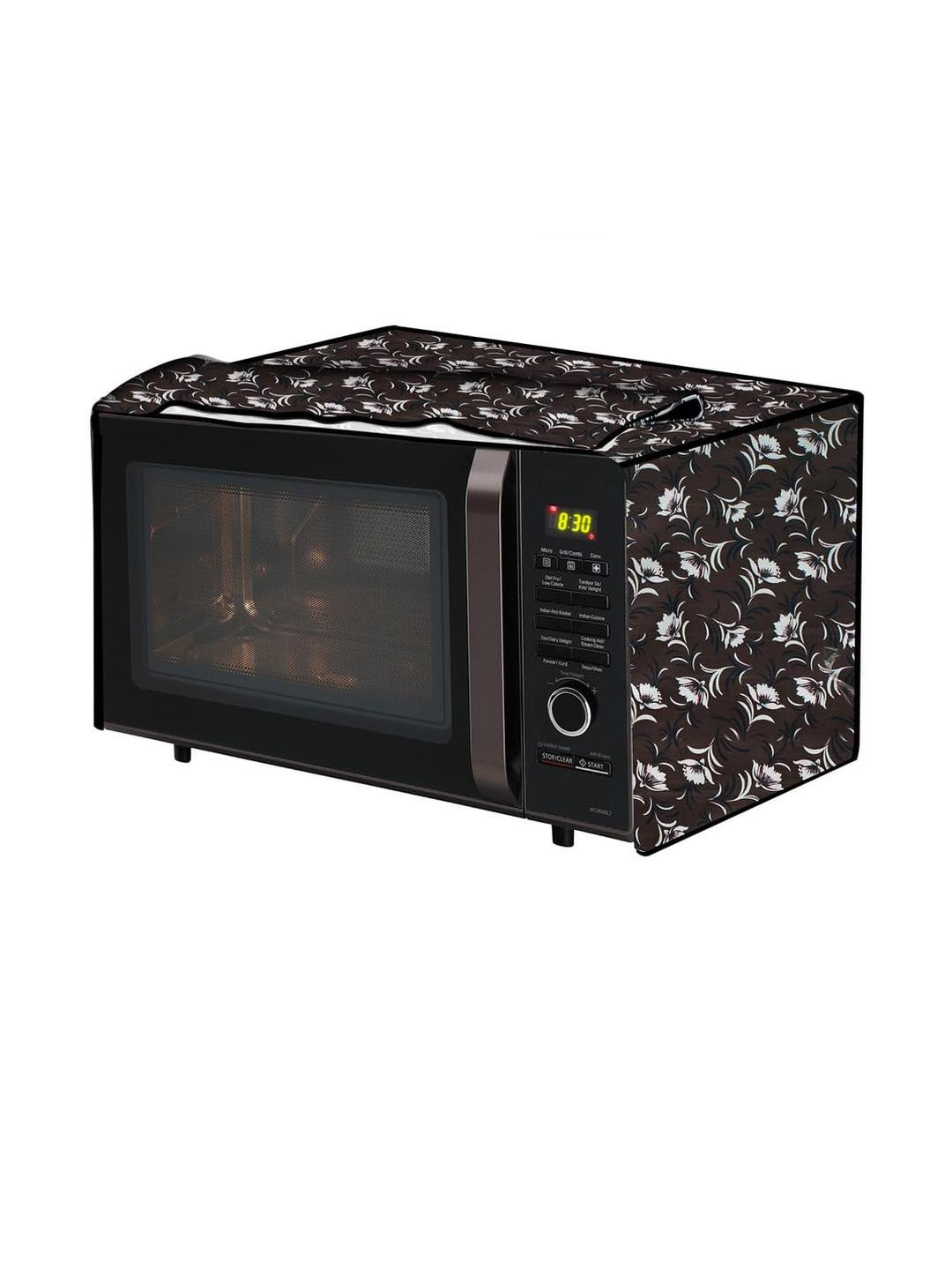 The Furnishing Tree PVC Waterproof Microwave Oven Cover  for 20 L Grill 20PG4S Floral Pat