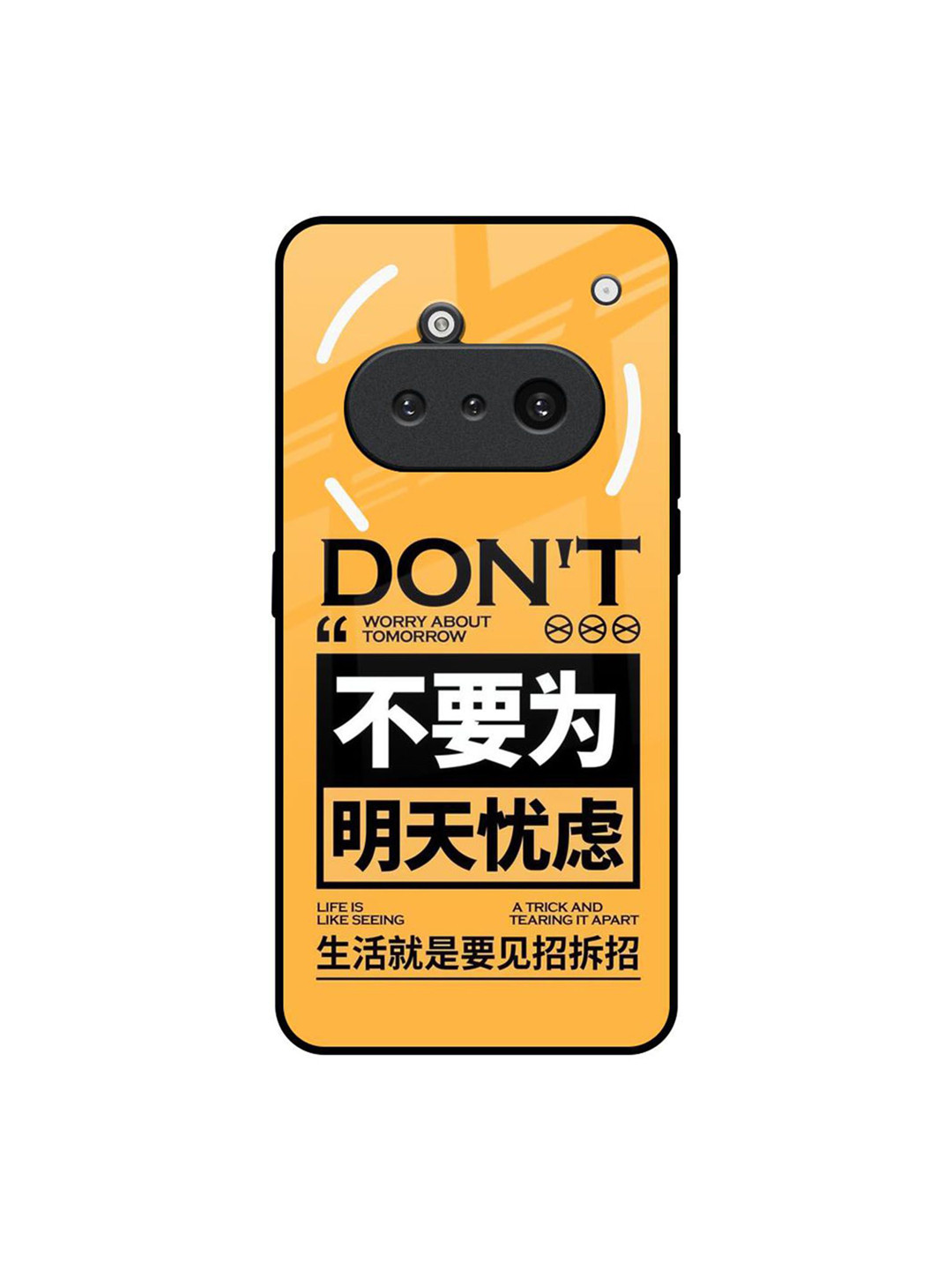 QRIOH Typography Printed Silicone Nothing Phone 3a Back Case