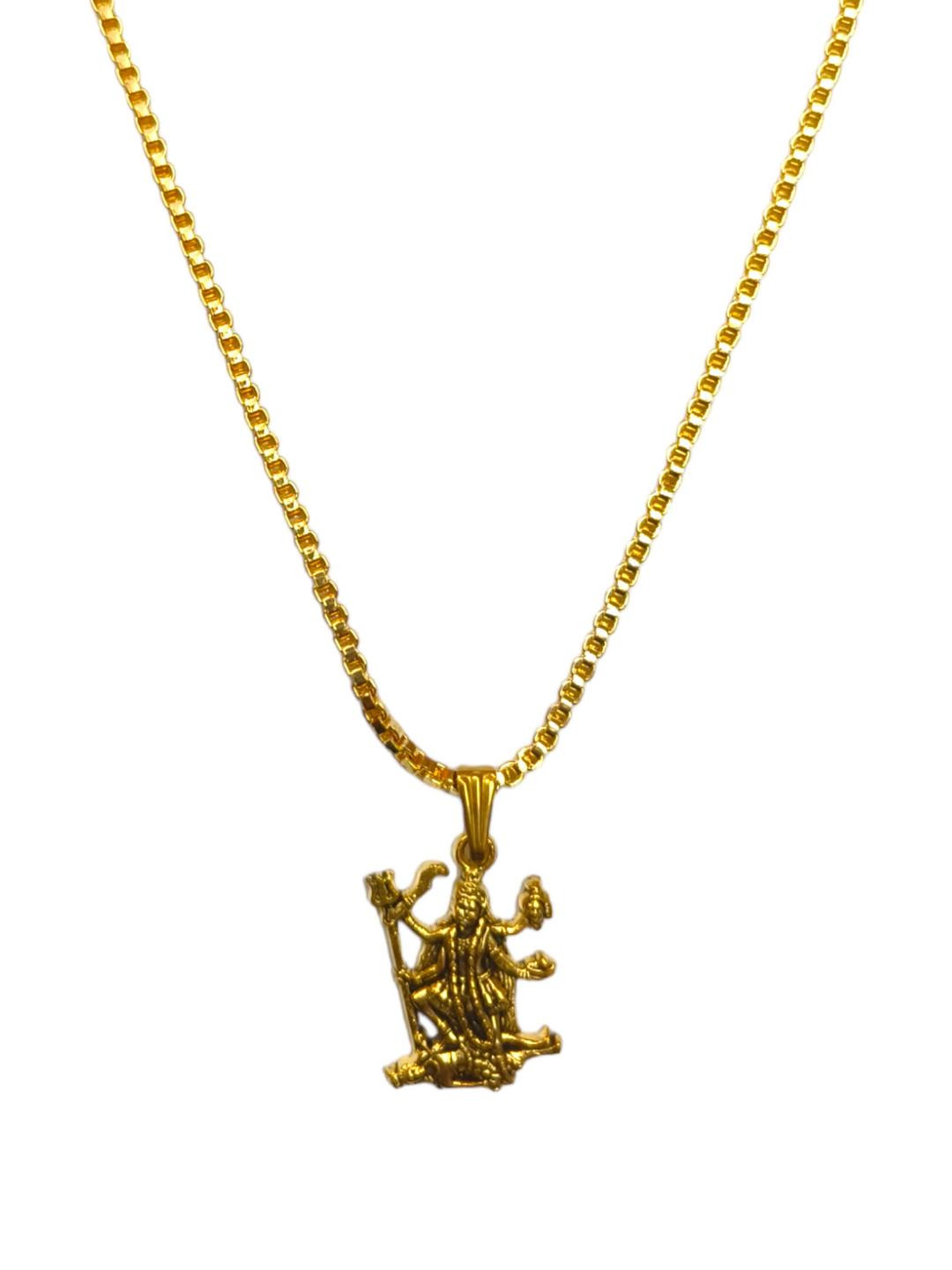 CZARDONIC Gold-Plated God Kalimata  Pendants with Chains