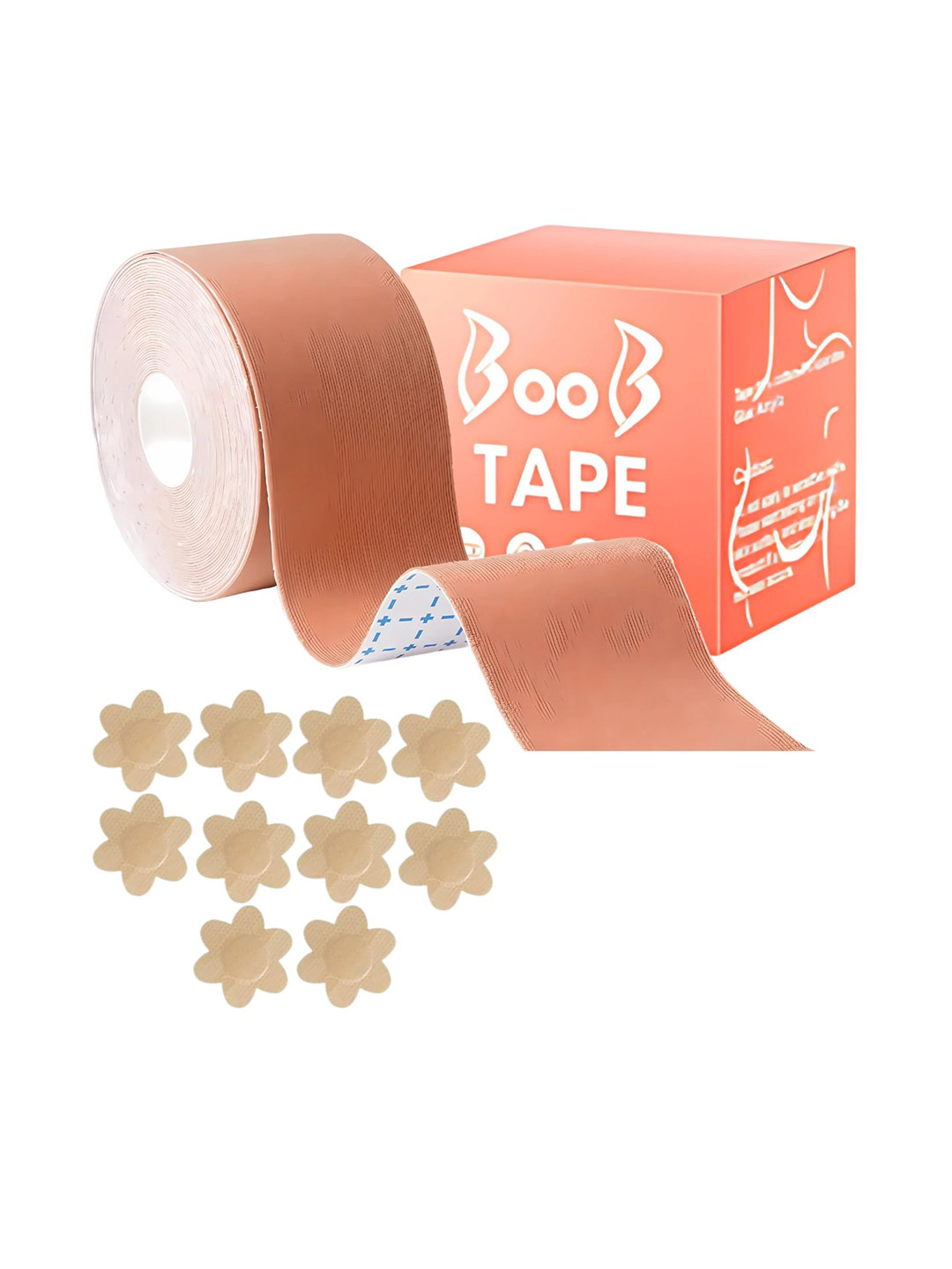 Sizi Women Sweat Proof Boob Lift Tapes With Nipple Pasties Stick-On Lingerie accessories