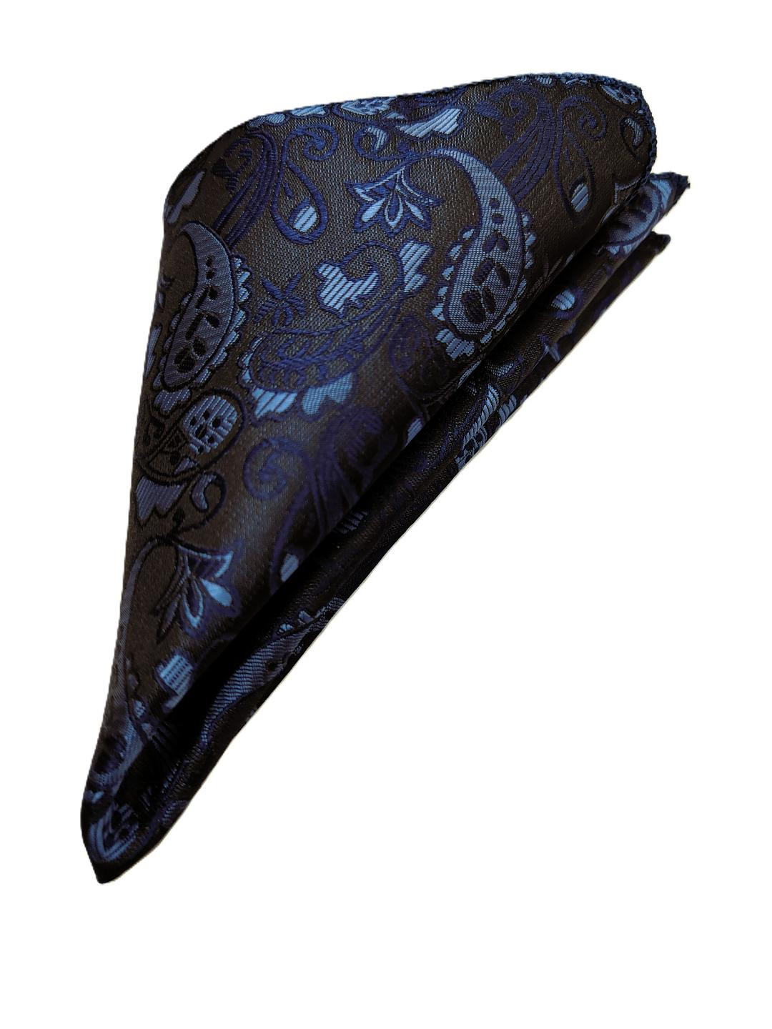 VOICI Blue Printed Pocket Squares Coat Hanky