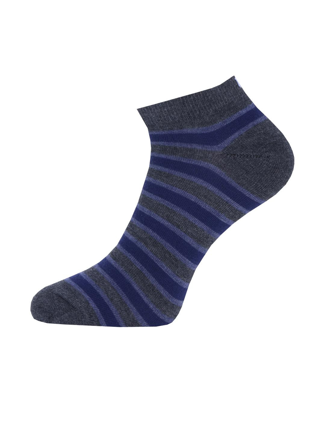 SOXVIEW Men Pack of 3 Striped Ankle Length Sock