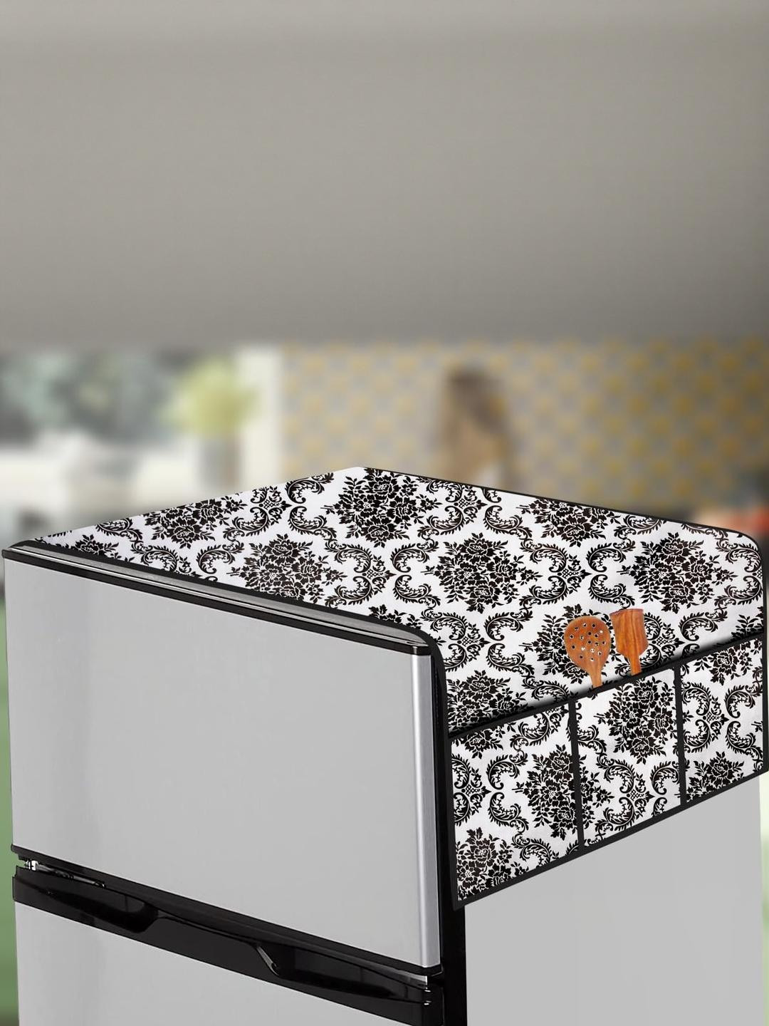 The Furnishing Tree Off White Plastic Refrigerator Cover