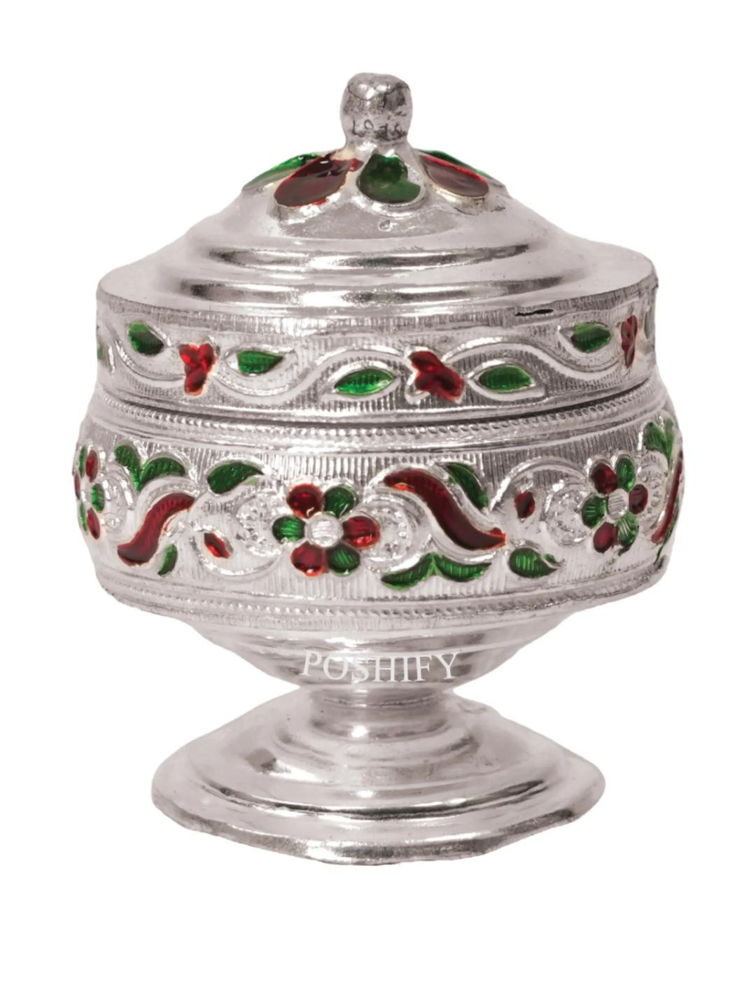 POSHIFY Sindoor Dibbi Pure German Silver