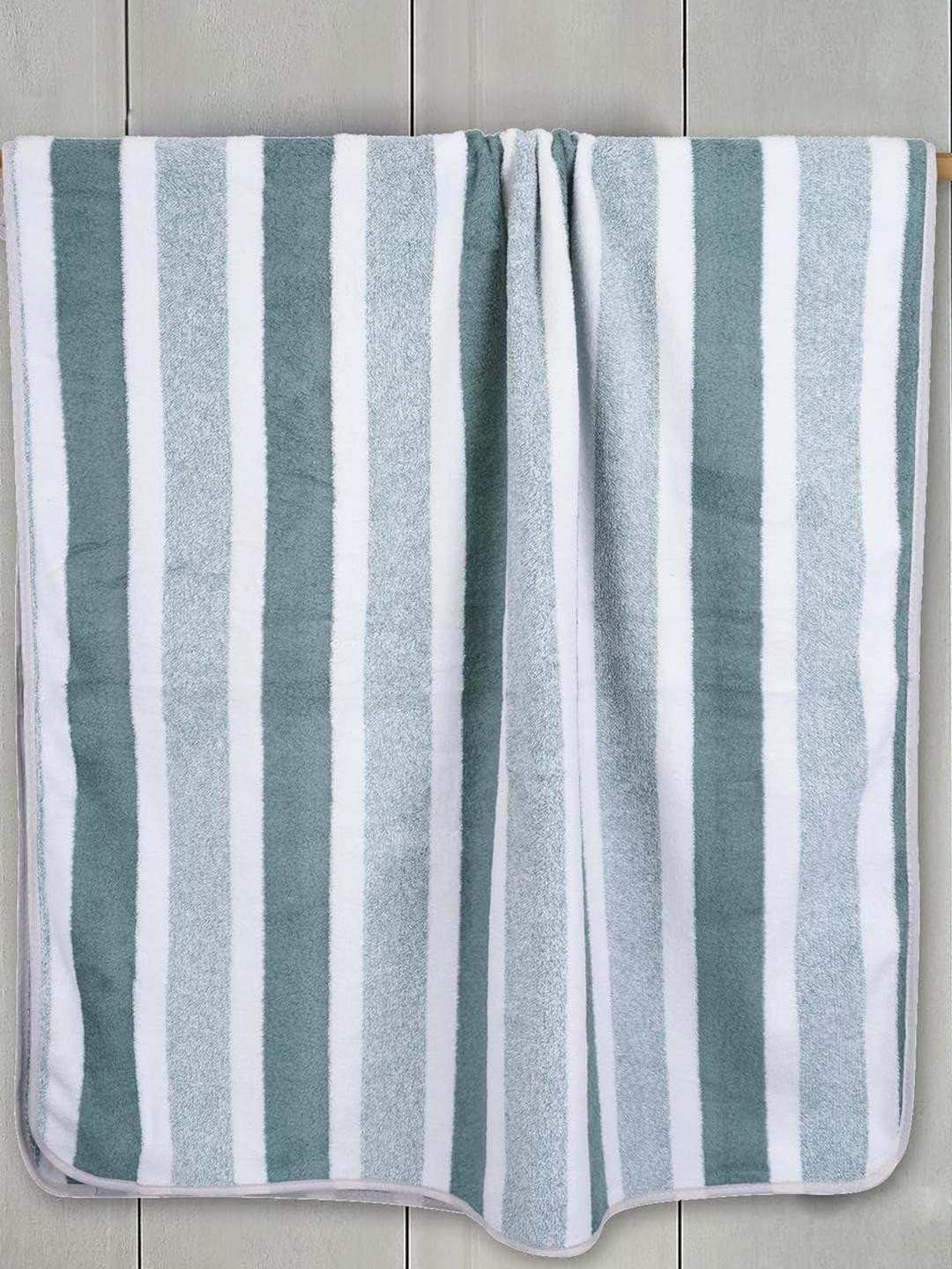 Black Gold Green & White Microfiber Hand Towel