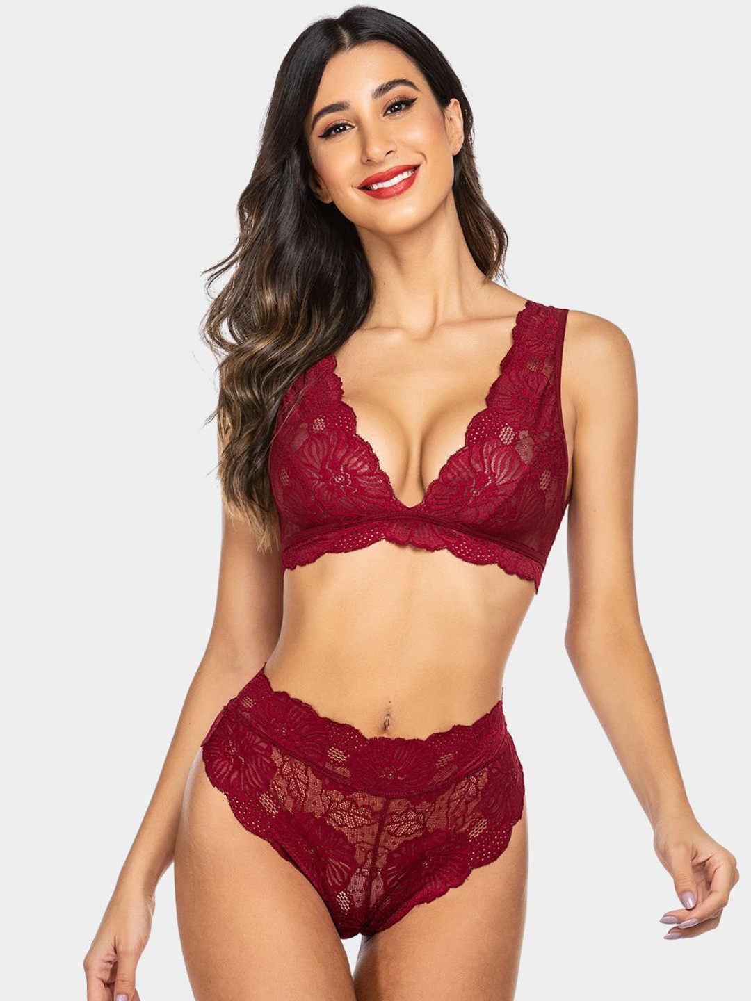 LoveAasan Self-Designed Non-Padded Lingerie Set LS-06043-MR-S