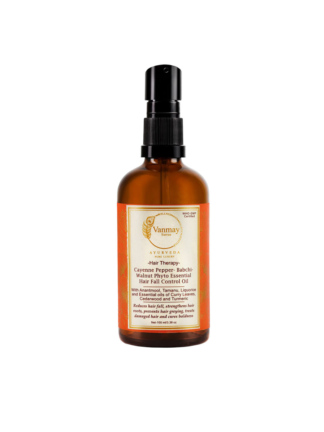 VANMAY SUTRAS Hair Fall Control Oil With Curry Leaves - 100 ml