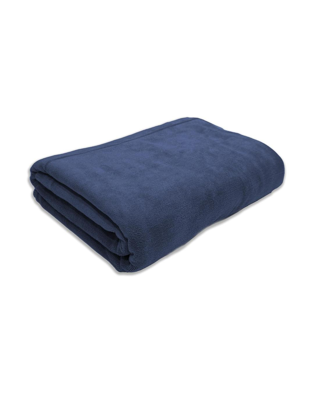 Black Gold Navy Blue Soft Microfiber Pack of 1 Premium Microfiber Bath Towel