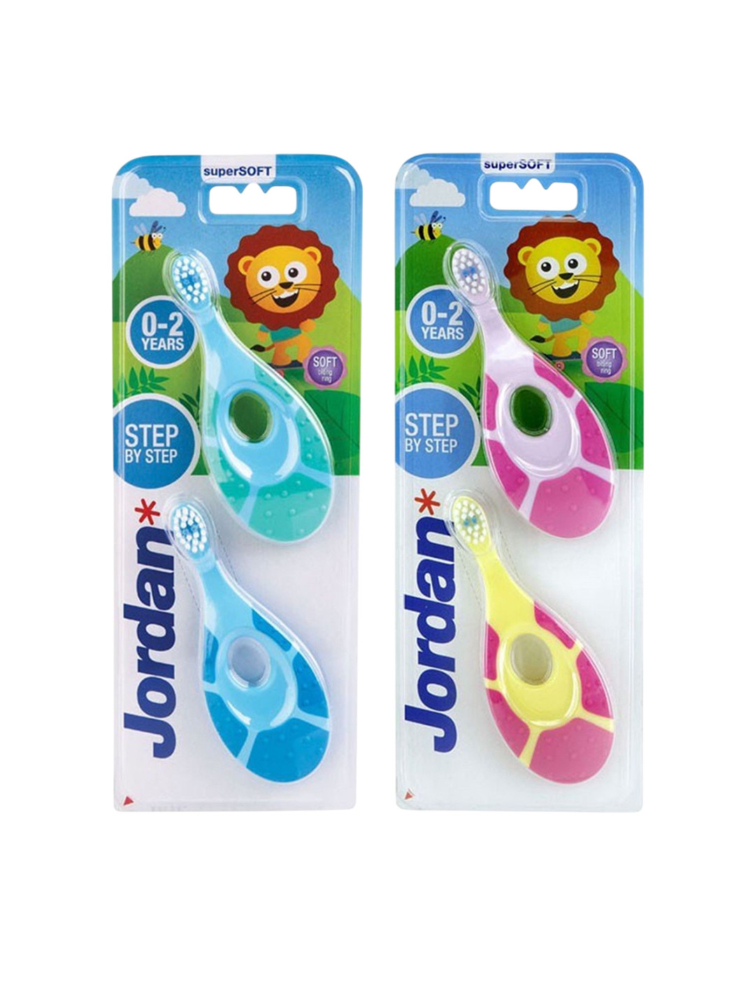 Jordan Kids Set Of 4 Soft Bristles Baby Toothbrush